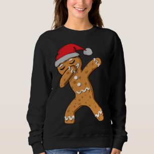 Dabbing Dab Gingerbread Mann Weihnachten Sweatshirt