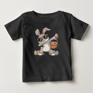 Dabbing Dab Kaninchen Bunny Oster Eier Korb Baby T-shirt