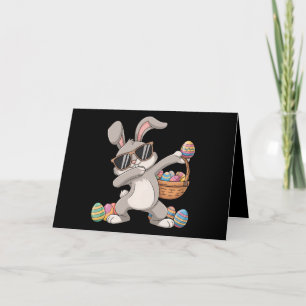 Dabbing Dab Kaninchen Bunny Ostereier Korb Dankeskarte