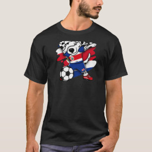Dabbing Dalmatiner Dog Costa Rica Fußball Fans Jer T-Shirt