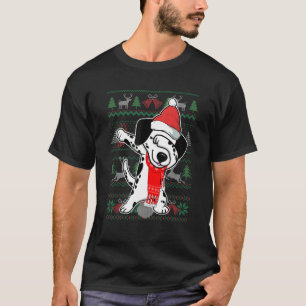 Dabbing Dalmatiner hässlicher Weihnachtspullover P T-Shirt