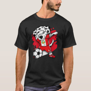 Dabbing Dalmatiner Peru Soccer Fans Jersey Peruane T-Shirt