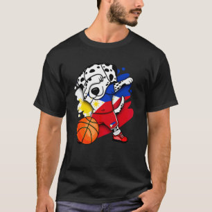 Dabbing Dalmatiner Philippines Basketball Fans Jer T-Shirt