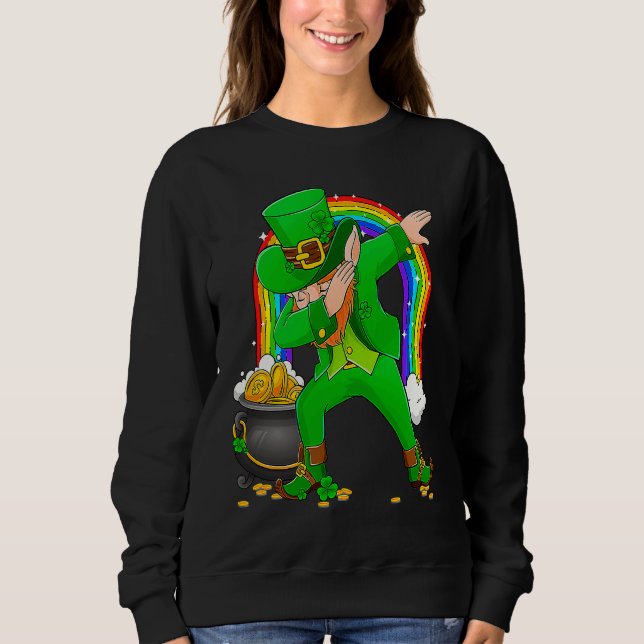 Dabbing Dance Irish Shamrock St Patricks Day   1 Sweatshirt (Vorderseite)