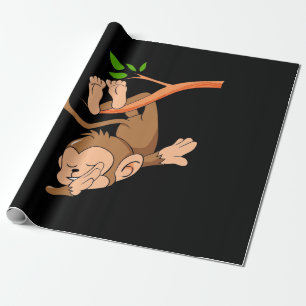 Dabbing Dance Monkey Geschenkpapier