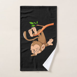 Dabbing Dance Monkey Handtuch
