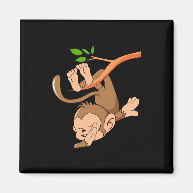 Dabbing Dance Monkey Magnet (Vorne)