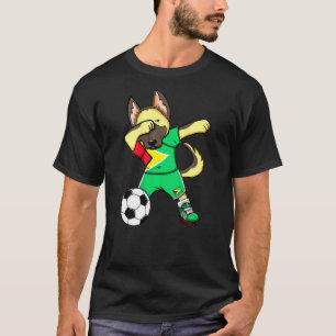 Dabbing Deutscher Schäferhund Guyana Fußballfans T T-Shirt