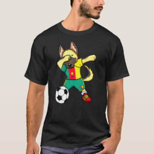 Dabbing Deutscher Schäferhund Kamerun Fußballfans  T-Shirt