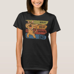 Dabbing Deutscher Schäferhund Vater für Kinder Män T-Shirt