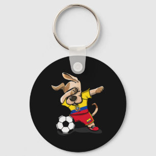 Dabbing Dog Ecuador Fußballfans Jersey Ecuadoriane Schlüsselanhänger