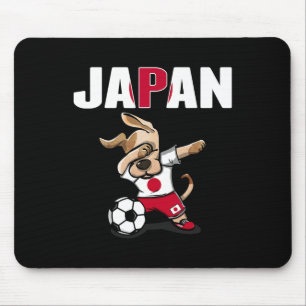 Dabbing Dog Japan Fußballfans Trikot Japanische Fl Mousepad