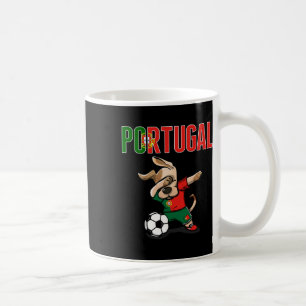 Dabbing Dog Portugal Fußballfans Trikot Portugiesi Kaffeetasse