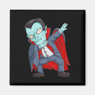 Dabbing Dracula Vampire Shirts Kleinkind Halloween Magnet