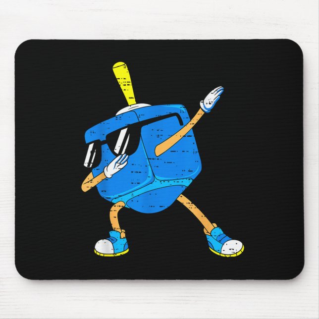 Dabbing Dreidel Hanukkah Dancing Chanukah Toddler  Mousepad (Vorne)