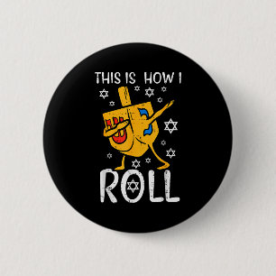 Dabbing Dreidel Hässlich Hanukkah Lustig Chanukah  Button