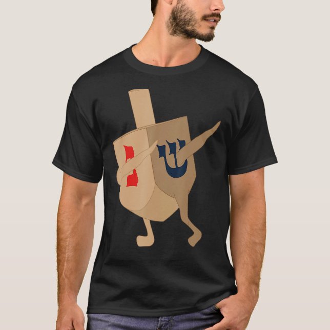 dabbing dreidel jüdische hanukkah chanukah T-Shirt (Vorderseite)
