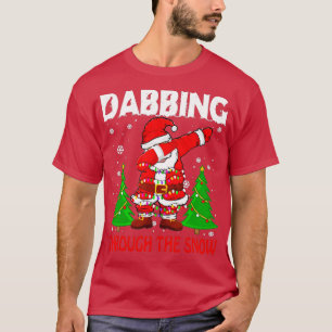 Dabbing durch den Schnee Santa Claus T-Shirt
