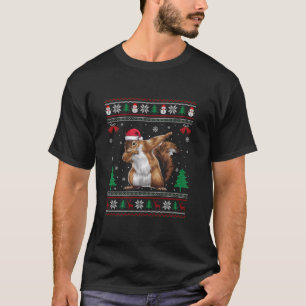 Dabbing Eichhörnchen Weihnachtsmannmütze Boys Girl T-Shirt
