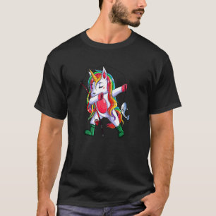 Dabbing Einhorn Angeln Süße Mädchen Bekleidung T-Shirt
