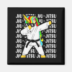 Dabbing Einhorn Brazilian Jiu Jitsu Mädchen BJJ MM Magnet