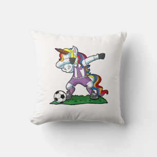 Dabbing Einhorn Fußball Mädchen Frauen Team Traine Kissen