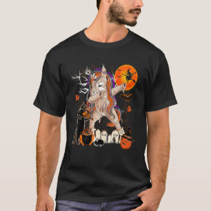 Dabbing Einhorn Gruselige Mumie Halloween Katze sp T-Shirt