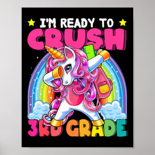 Dabbing Einhorn in der 3. Klasse wieder in der Sch Poster