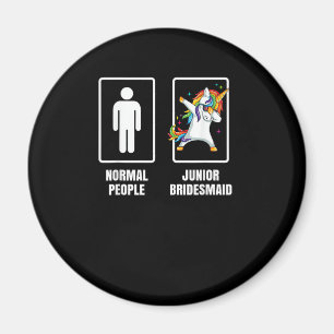 Dabbing Einhorn Kinder Junior Brautjungfer Hochzei Magnet