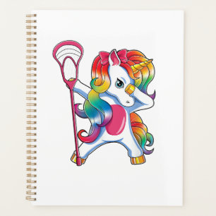 Dabbing Einhorn Lacrosse Lustiger Lax Spieler T-Sh Planer