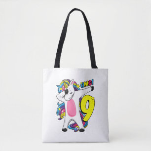 Dabbing Einhorn Mädchen's 9. Geburtstagsgeschenk 9