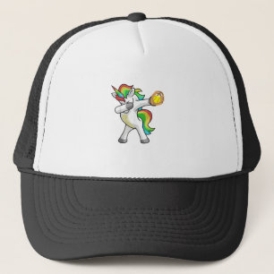 Dabbing Einhorn Softball Spieler Lustiger Dab Tanz Truckerkappe