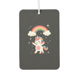 Dabbing Einhorn T-Shirt - Lustiges Dab Tanz Regenb Autolufterfrischer