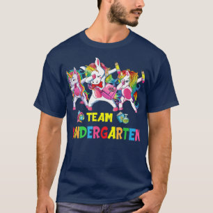 Dabbing Einhorn Team Kindergarten Lehrer Schüler T-Shirt