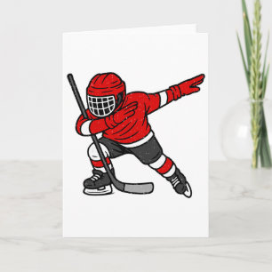 Dabbing Eishockeyspieler Sport Athlet Dab-Tanz Karte