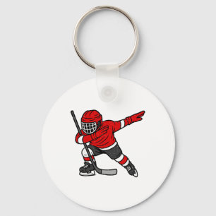 Dabbing Eishockeyspieler Sport Athlet Dab-Tanz Schlüsselanhänger