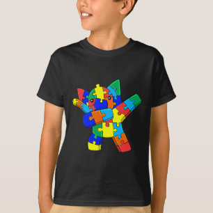 Dabbing Elephant Puzzle Stücke Autismus Dab Boys G T-Shirt