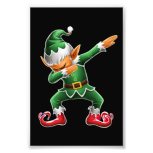 Dabbing Elf Kostüme Weihnachtsfeier Weihnachtsfeie Fotodruck