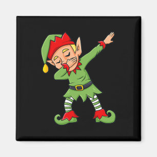 Dabbing Elf Spaß Weihnachtsmänner Mädchen Kinder a Magnet