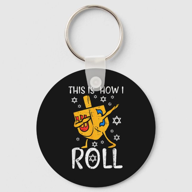 Dabbing Elf Squad Christmas Matching Family Men Bo Schlüsselanhänger (Vorderseite)