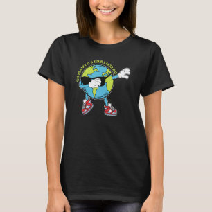 Dabbing Erde mit Brillen zu gehen Planet sein E T-Shirt