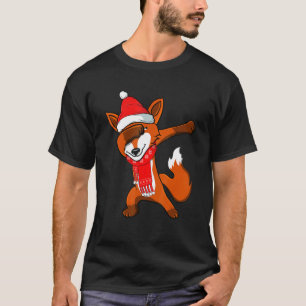 Dabbing Fox Funny Christmas Costume Party Niedlich T-Shirt