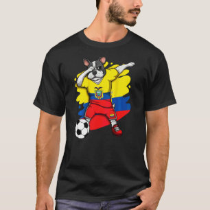 Dabbing Französisch Bulldog Ecuador Soccer Fans Je T-Shirt