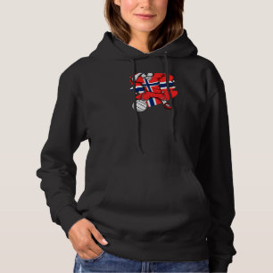 Dabbing Französisch Bulldog Norwegen Volleyball Fa Hoodie