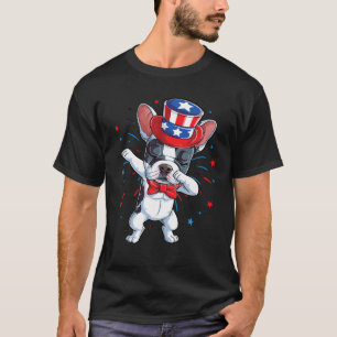 Dabbing French Bulldog 4. Juli T Shirt Men USA