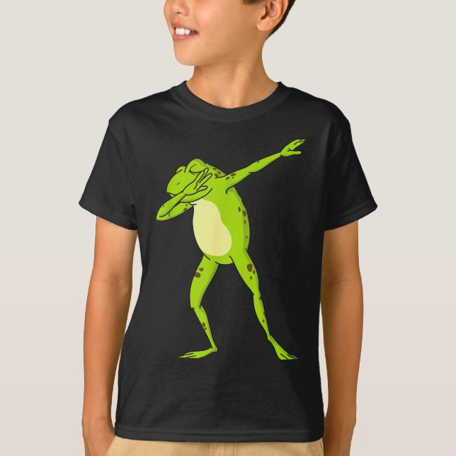 Dabbing Frog For Kids-boys &amp; Girls Funny Anima T-Shirt (Vorderseite)