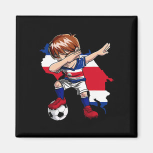 Dabbing Fußball Costa Rica Trikot Junge Costa Rica Magnet