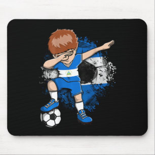Dabbing Fußball Junge Nicaragua Trikot Nicaragua F Mousepad