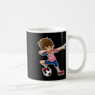 Dabbing Fußball Junge USA-Shirt Vereinigte Staaten Kaffeetasse