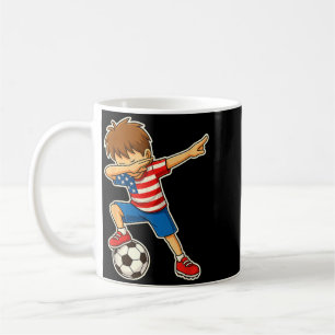 Dabbing Fußball Junge USA Vereinigte Staaten Junge Kaffeetasse